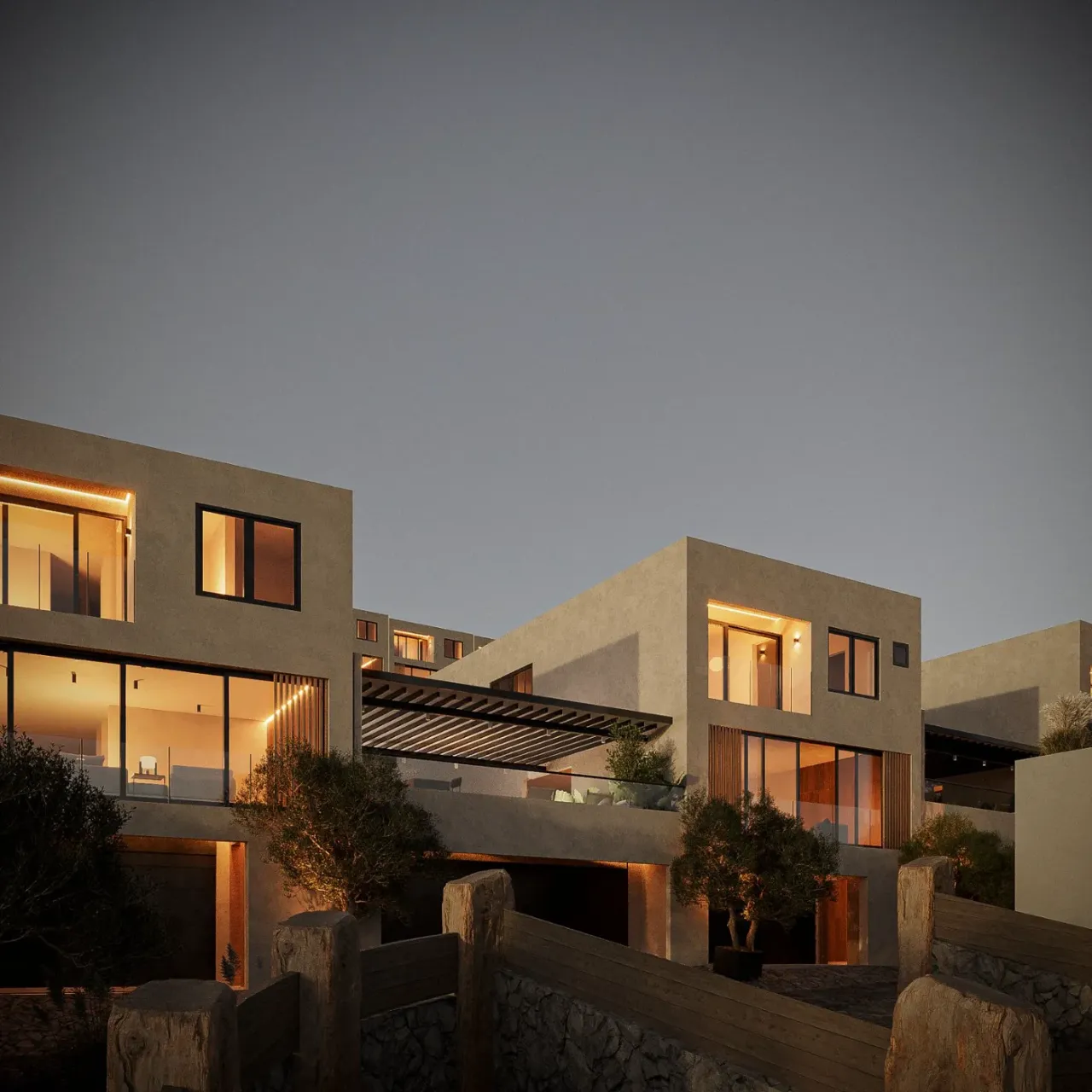 Villas Collection — terrazas y pérgolas, Punta Serra
