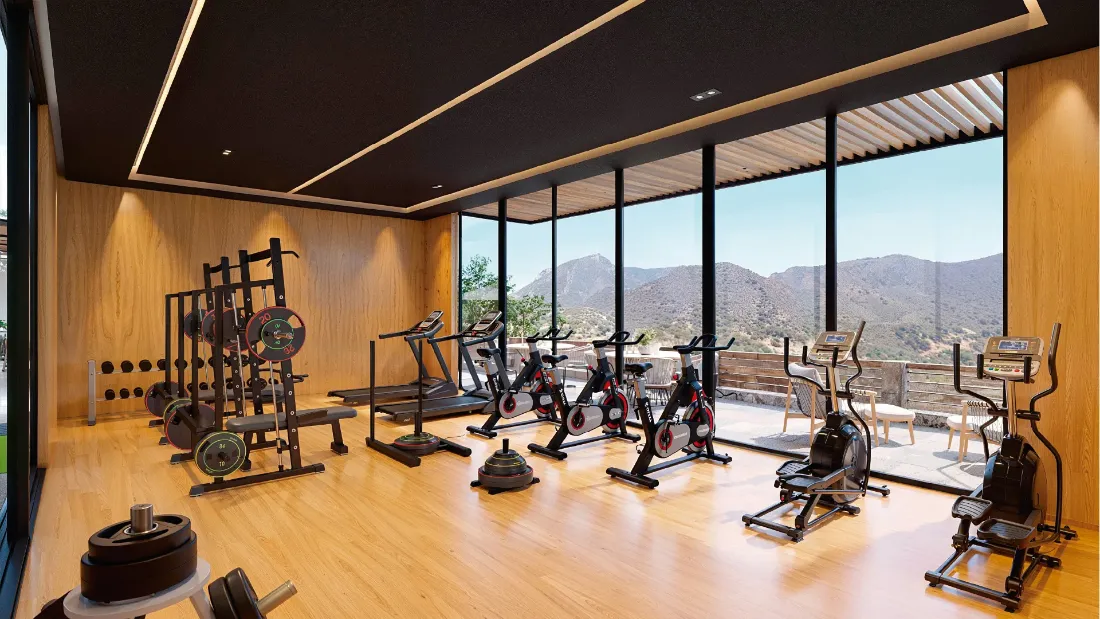 Gimnasio equipado