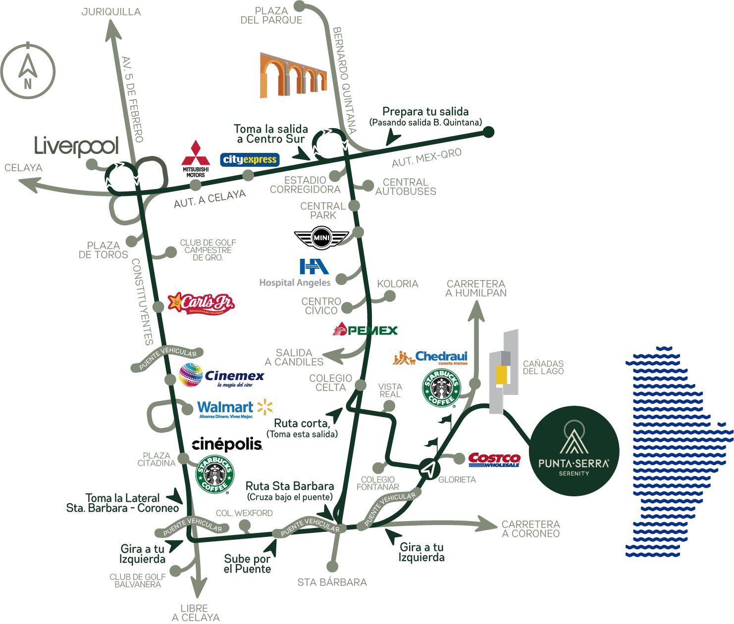 Mapa de ubicación — Cañadas del Lago, Corregidora, Querétaro